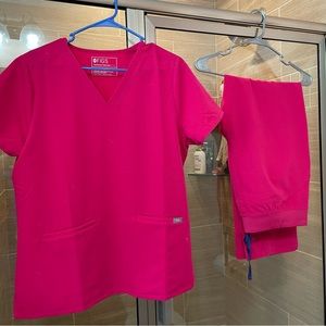 FIGS Ultra Rose L Casma Three Pocket/L Kade